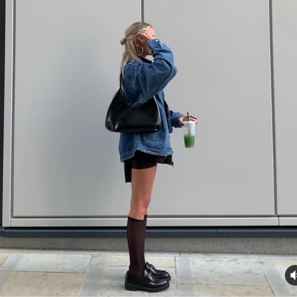 On sale Zara oversized denim shirt - Picture 4 of 10